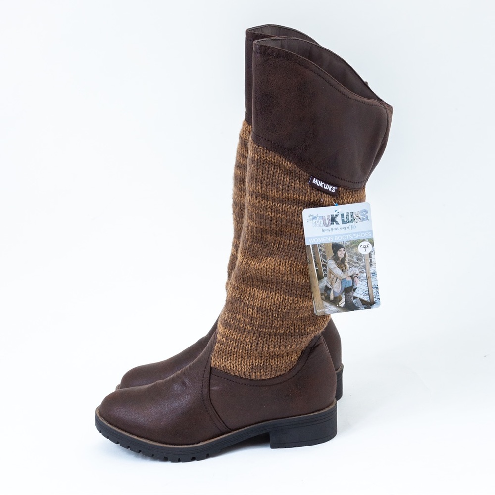 Slouch boot vegan leather water resistant Kailee Muk Luks 7